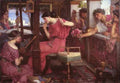 Waterhouse Penelope And The Suitors A4 Photo Print