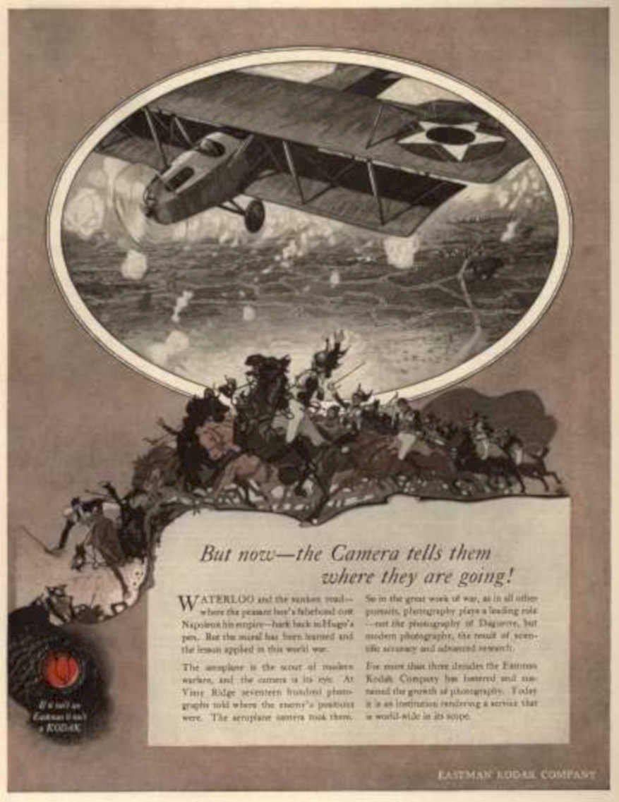 Waterloo Biplane Camera Vintage Retro Advert Ads A4 Photo Print
