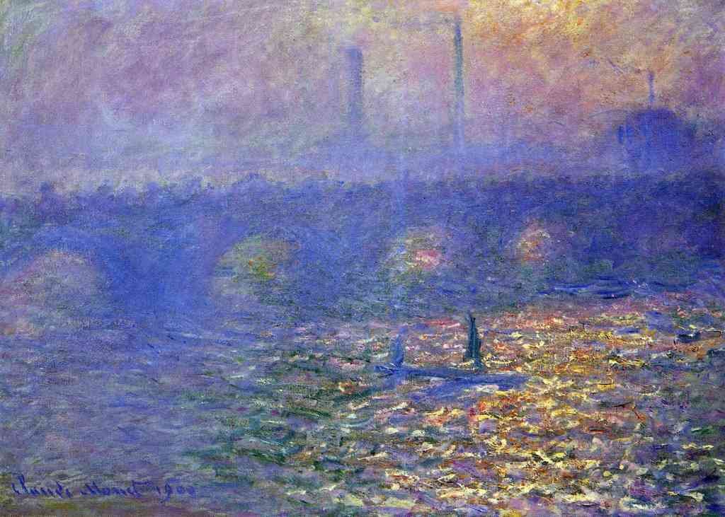 Waterloo Bridge Monet A4 Photo Print