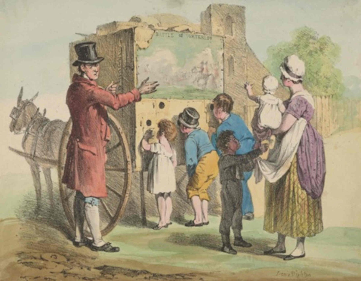 Waterloo Map Children GB Cartoon Vintage Retro Advert Poster