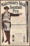 Waterman Pen Traveler 2 Vintage Retro Advert Ads A4 Photo Print