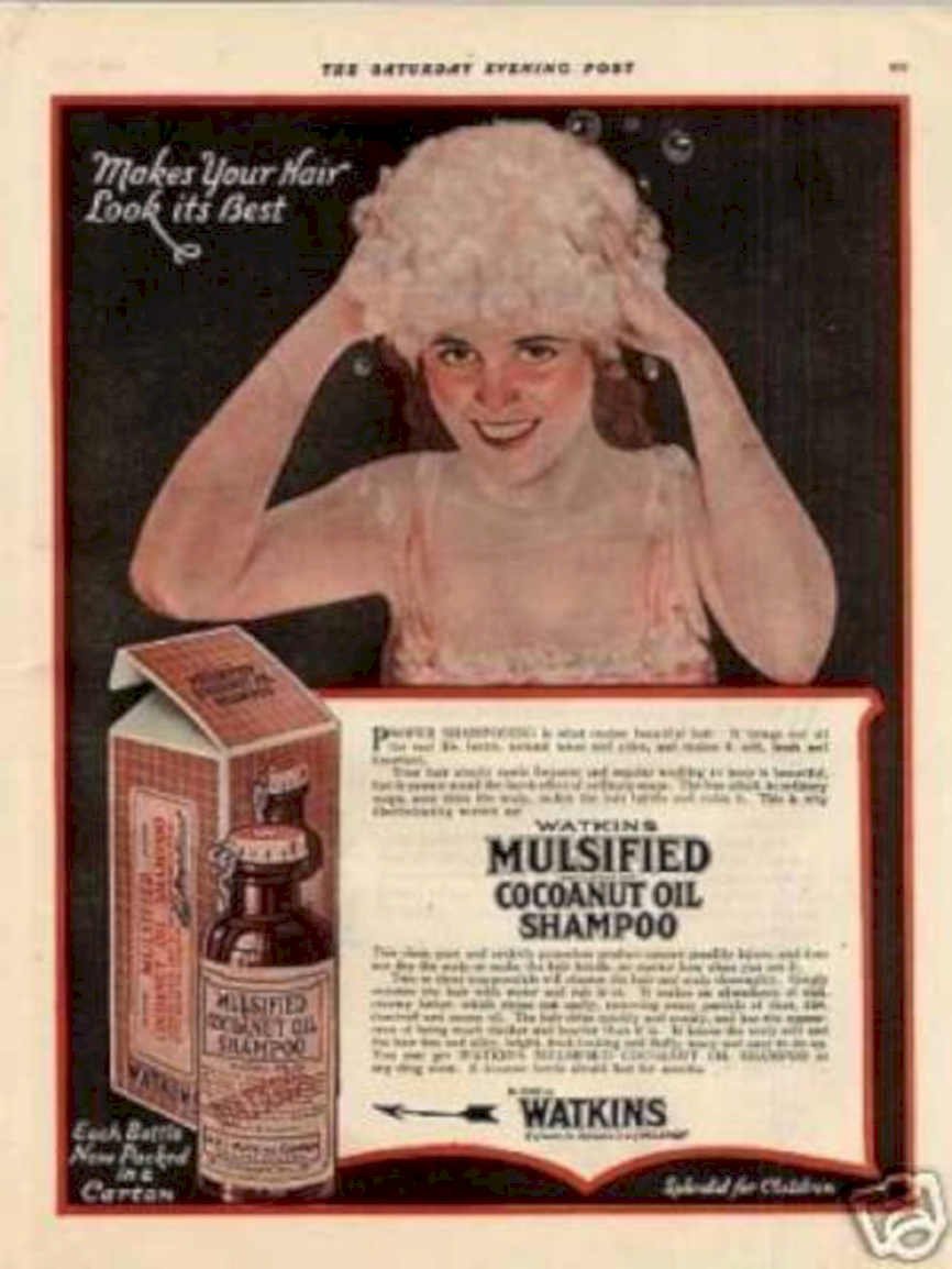 Watkins Coconut Shampoo Vintage Retro Advert Ads A4 Photo Print