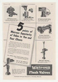 Watrous Valves Design Vintage Retro Advert Ads A4 Photo Print
