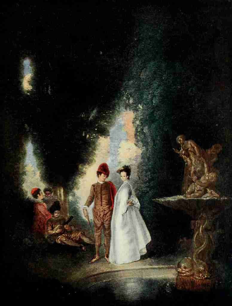Watteau Antoine 1684 1721 The Fountain Watteau 1910 A4 Photo Print