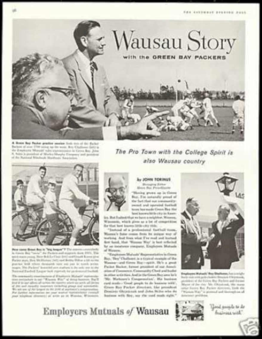 Wausau Packers News Vintage Retro Advert Ads A4 Photo Print