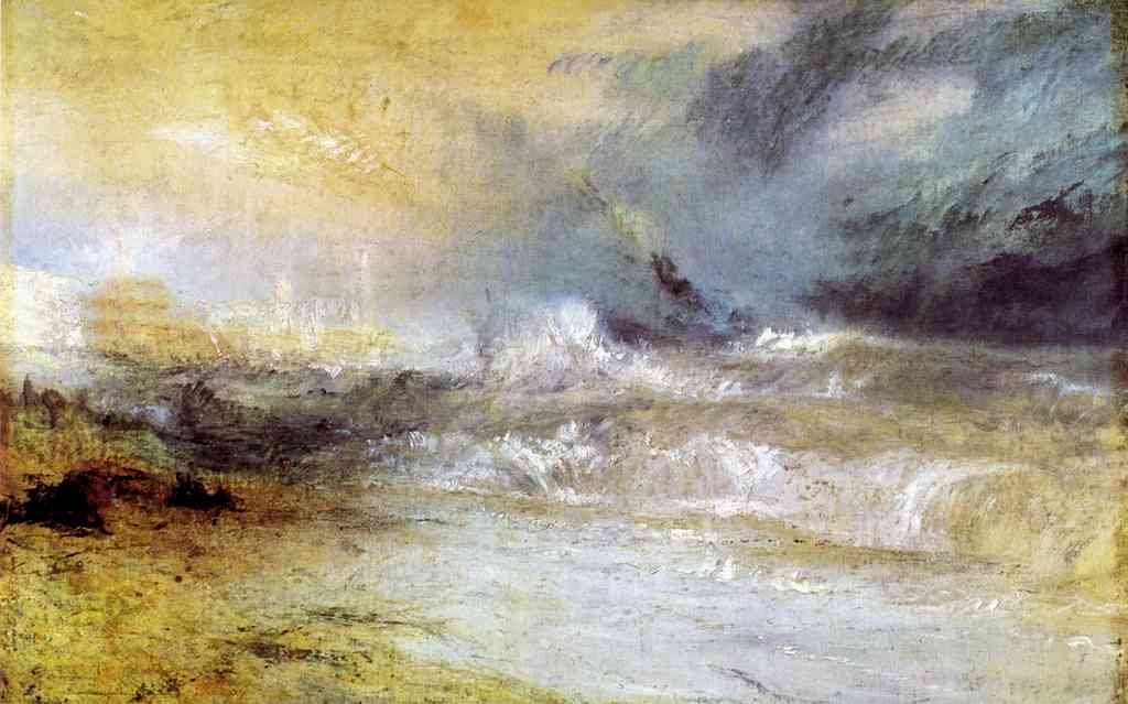 Waves Breaking On A Lee Shore Joseph Mallord Turner A4 Photo Print