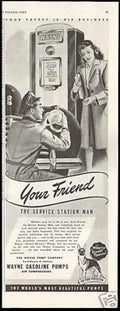 Wayne Pump Station Vintage Retro Advert Ads A4 Photo Print