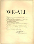 We All Ibm 1940s Vintage Retro Advert Poster