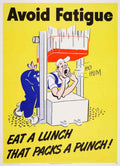 Weary Sailor Lunch American World War II Advert Poster
