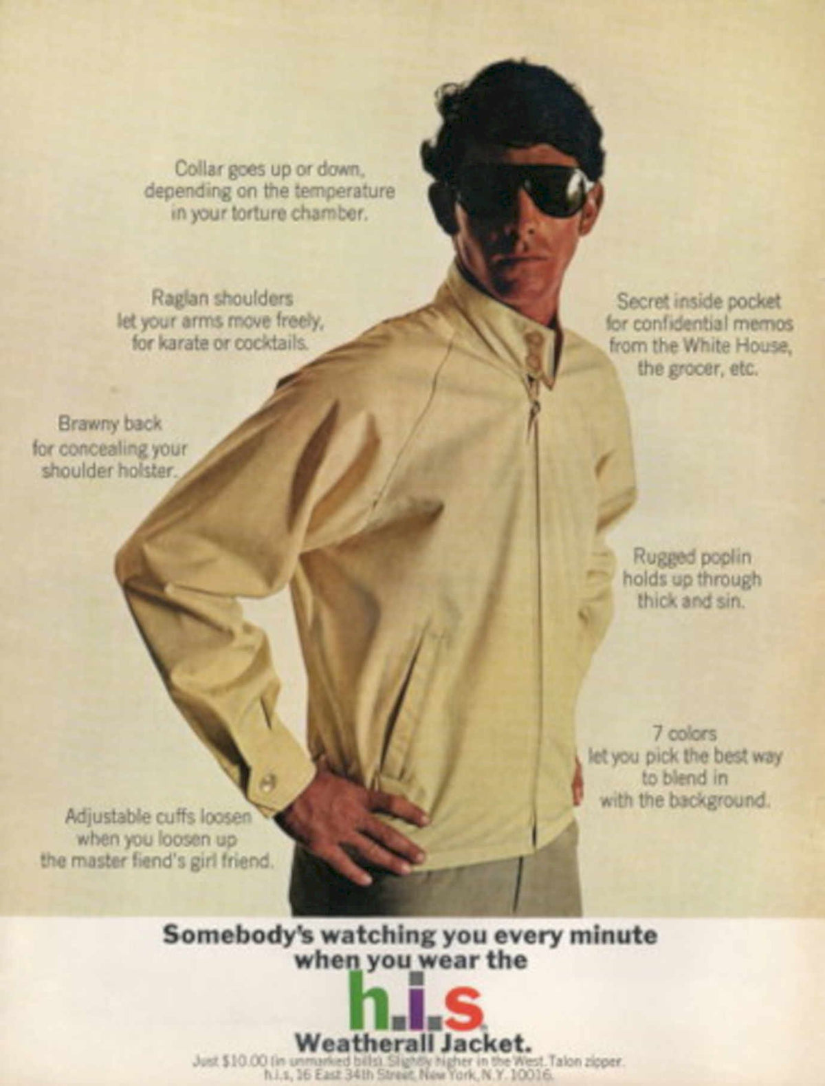 Weatherall Jacket Watch 1960s Vintage Retro Advert