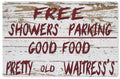 Weathered Sign Diner Vintage Retro Advert Ads A4 Photo Print