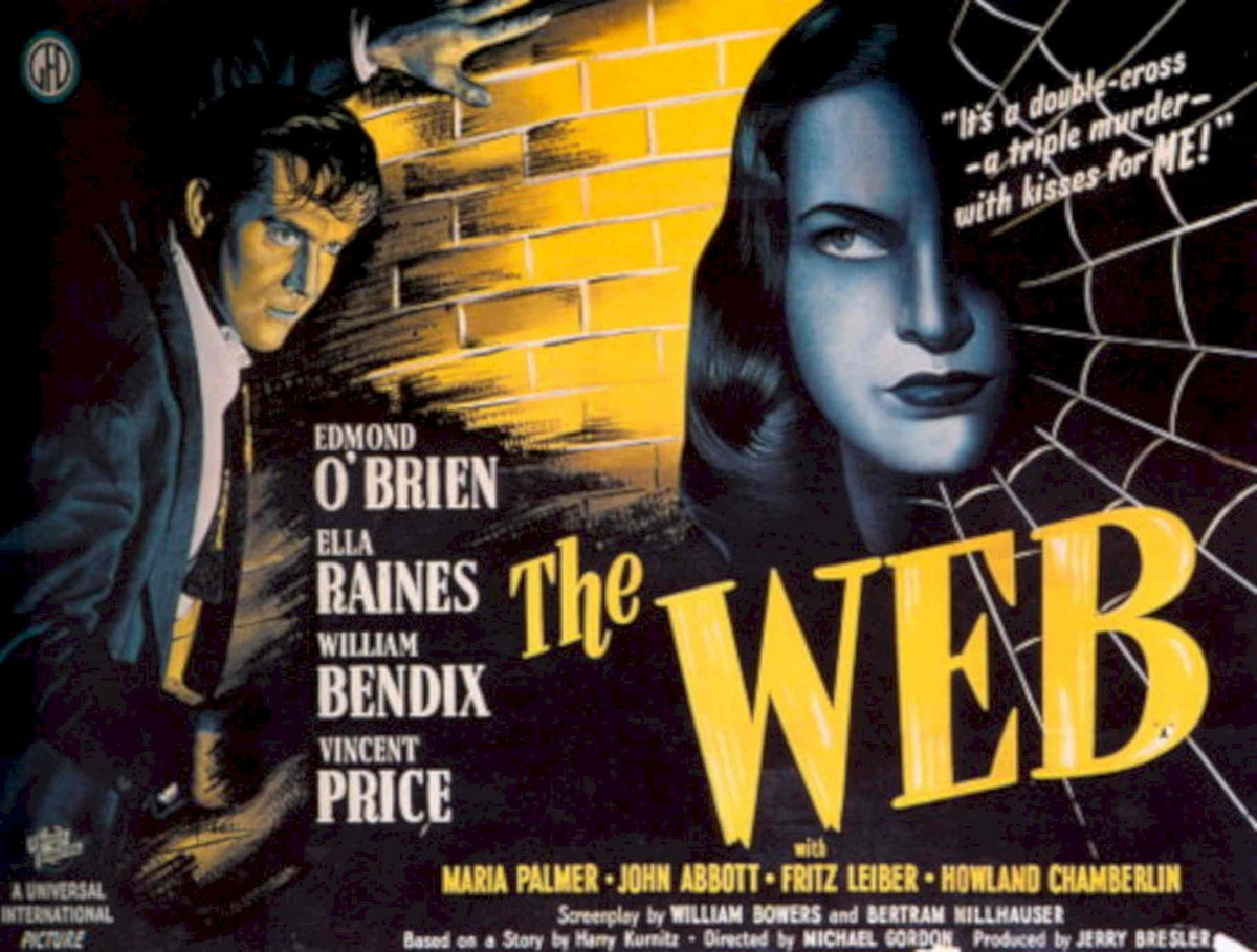 Web Double Cross 1940s Vintage Retro Advert Poster