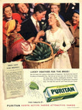 Wedding Basket Soap 1950s Vintage Retro Advert Poster