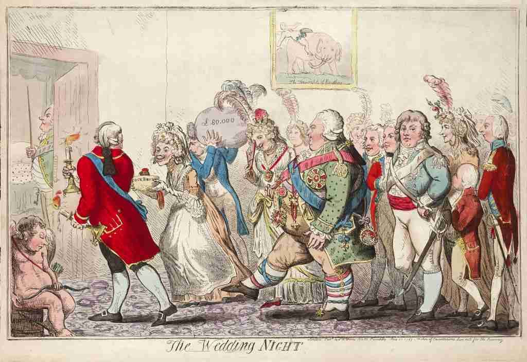 Wedding Night 1797 Cartoon Joke 001 Vintage A4 Photo Print
