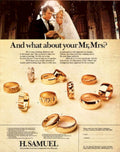Wedding Rings H 1980s Vintage Retro Advert