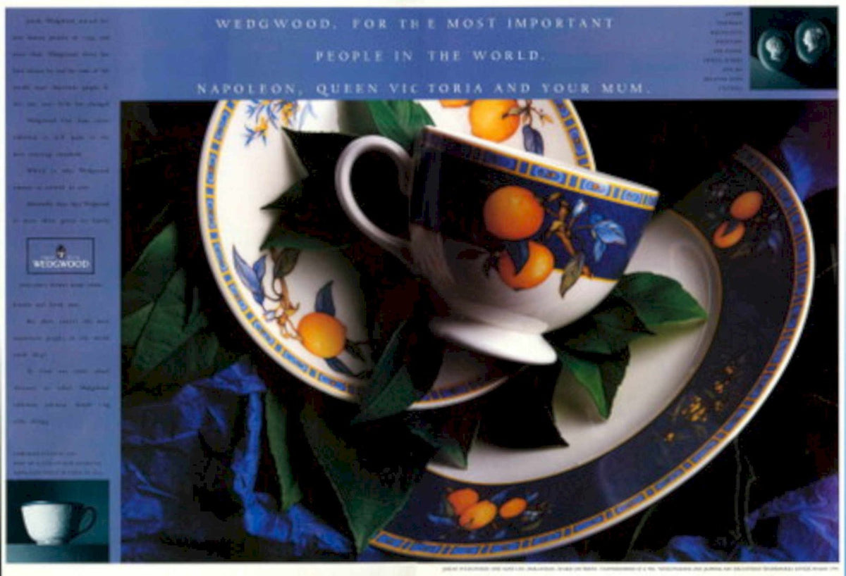 Wedgwood Tea Set 1980s Vintage Retro Advert