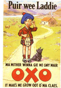Wee Laddie Oxo 1930s Vintage Retro Advert Poster
