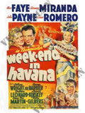 Weekend Havana Miranda Vintage Retro Advert Ads A4 Photo Print