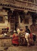 Weeks Edwin Craftsman Selling Cases By A Teak Wood Building Ahmedabad A4 Photo Print