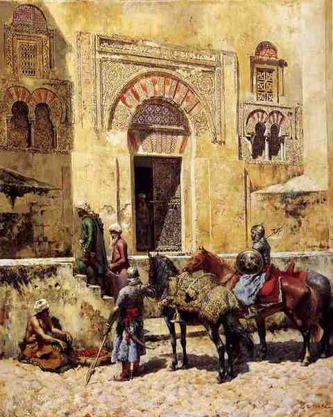 Weeks Edwin Entering The Mosque 1885 A4 Photo Print