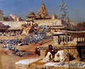 Weeks Edwin Feeding The Sacred Pigeons Jaipur A4 Photo Print