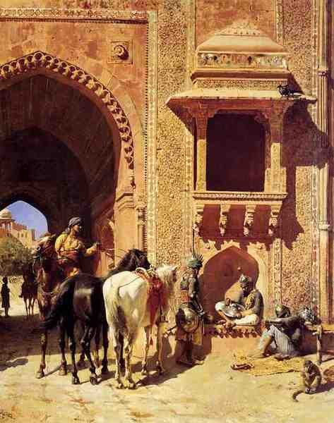 Weeks Edwin Gate Of The Fortress At Agra India A4 Photo Print
