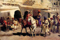 Weeks Edwin Leaving For The Hunt At Gwalior 1887 A4 Photo Print