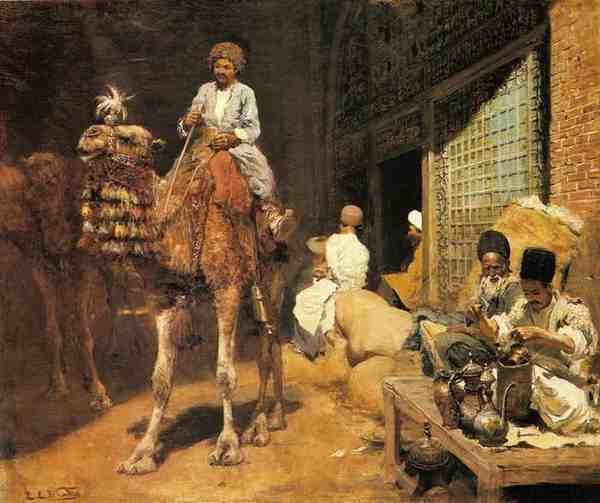 Weeks Edwin Lord A Marketplace In Ispahan A4 Photo Print