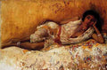 Weeks Edwin Lord Moorish Girl Lying On A Couch A4 Photo Print