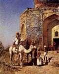 Weeks Edwin Old Blue Tiled Mosque Outside Of Delhi India A4 Photo Print