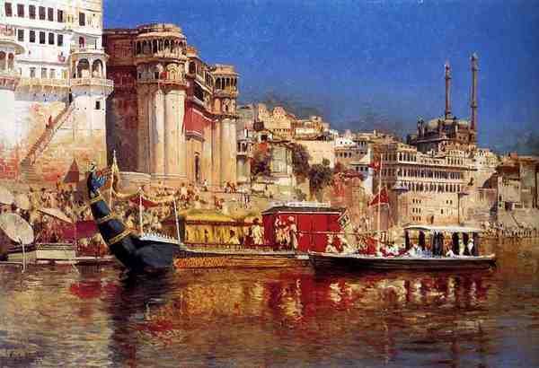 Weeks Edwin The Barge Of The Maharaja Of Benares A4 Photo Print