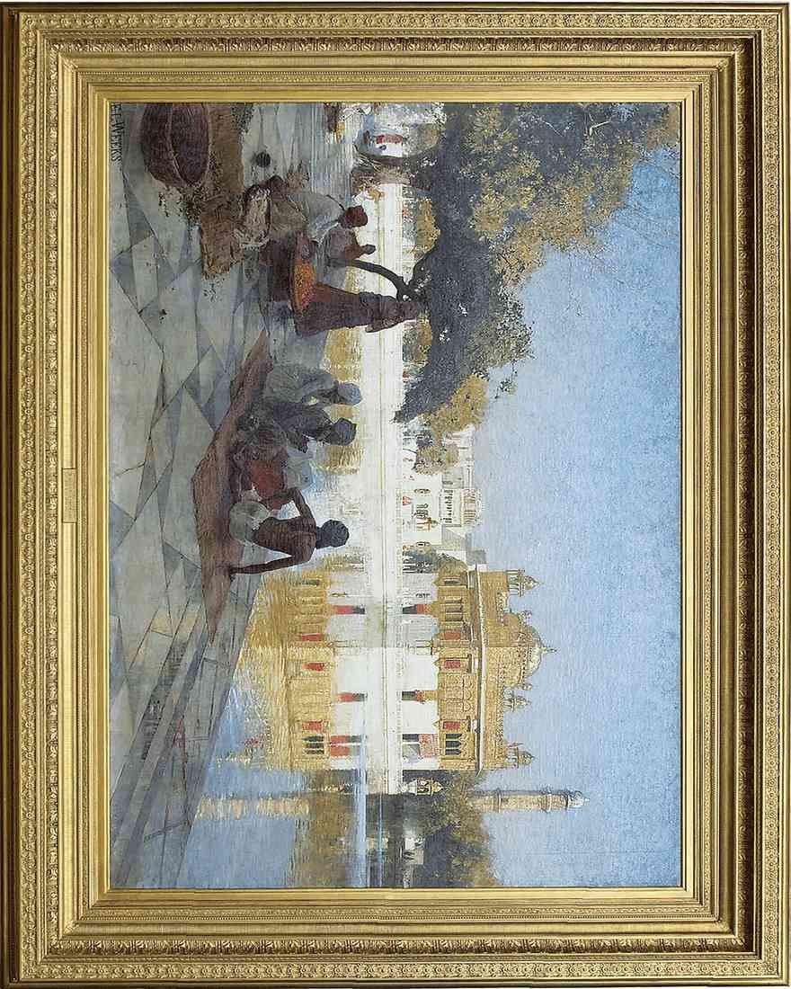 Weeks Edwin The Golden Temple Amritsar frame A4 Photo Print