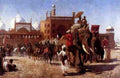 Weeks Edwin The Return Of The Imperial Court From The Great Mosque At Delhi A4 Photo Print