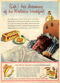 Weetabix Breakfast Boy 1950s Vintage Retro Advert Poster