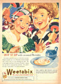 Weetabix Breakfast Hot 1950s Vintage Retro Advert Poster