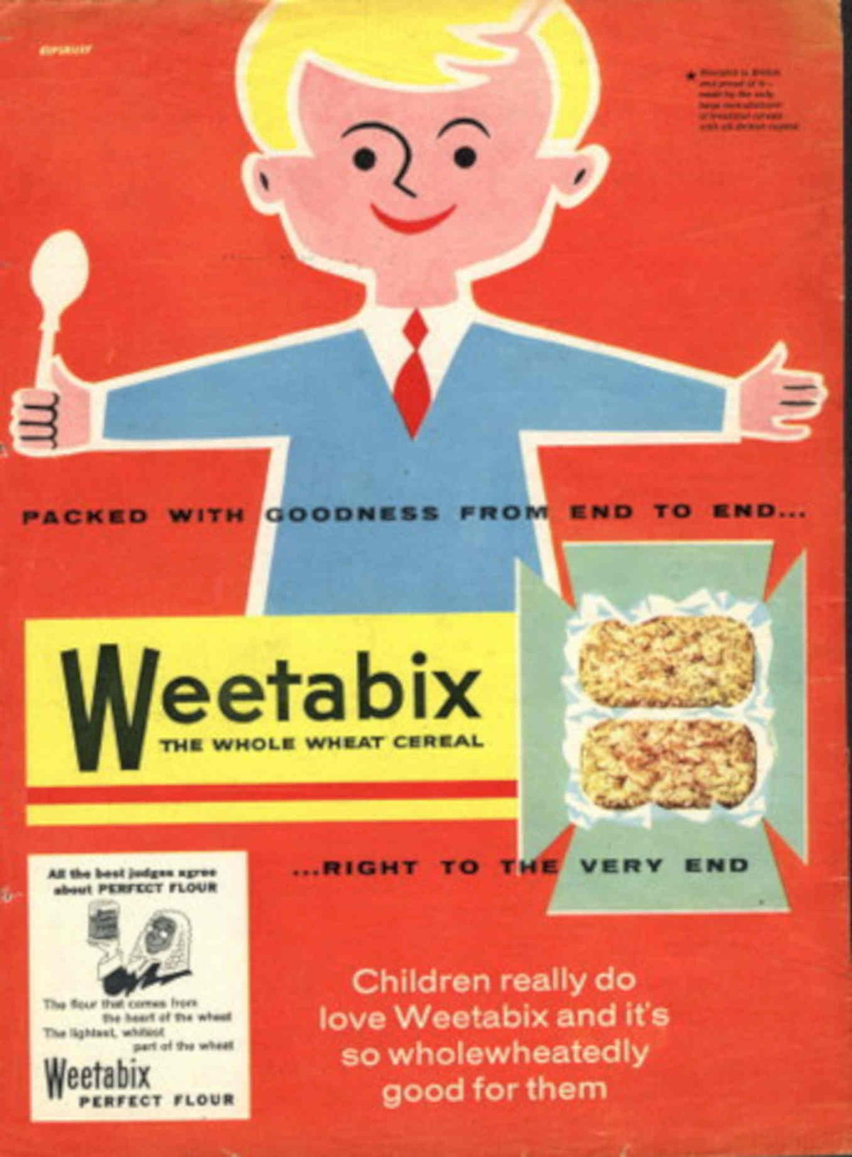 Weetabix Cereal Boxes 1950s Vintage Retro Advert Poster