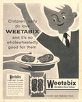 Weetabix Flour Boy 1950s Vintage Retro Advert Poster