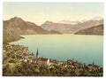 Weggis I Rigi Vintage A4 Photo Print