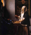 Weights by Vermeer A4 Photo Print