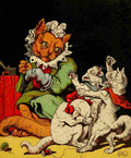 Weir Harrison 1866 Kittens screaming high A4 Photo Print