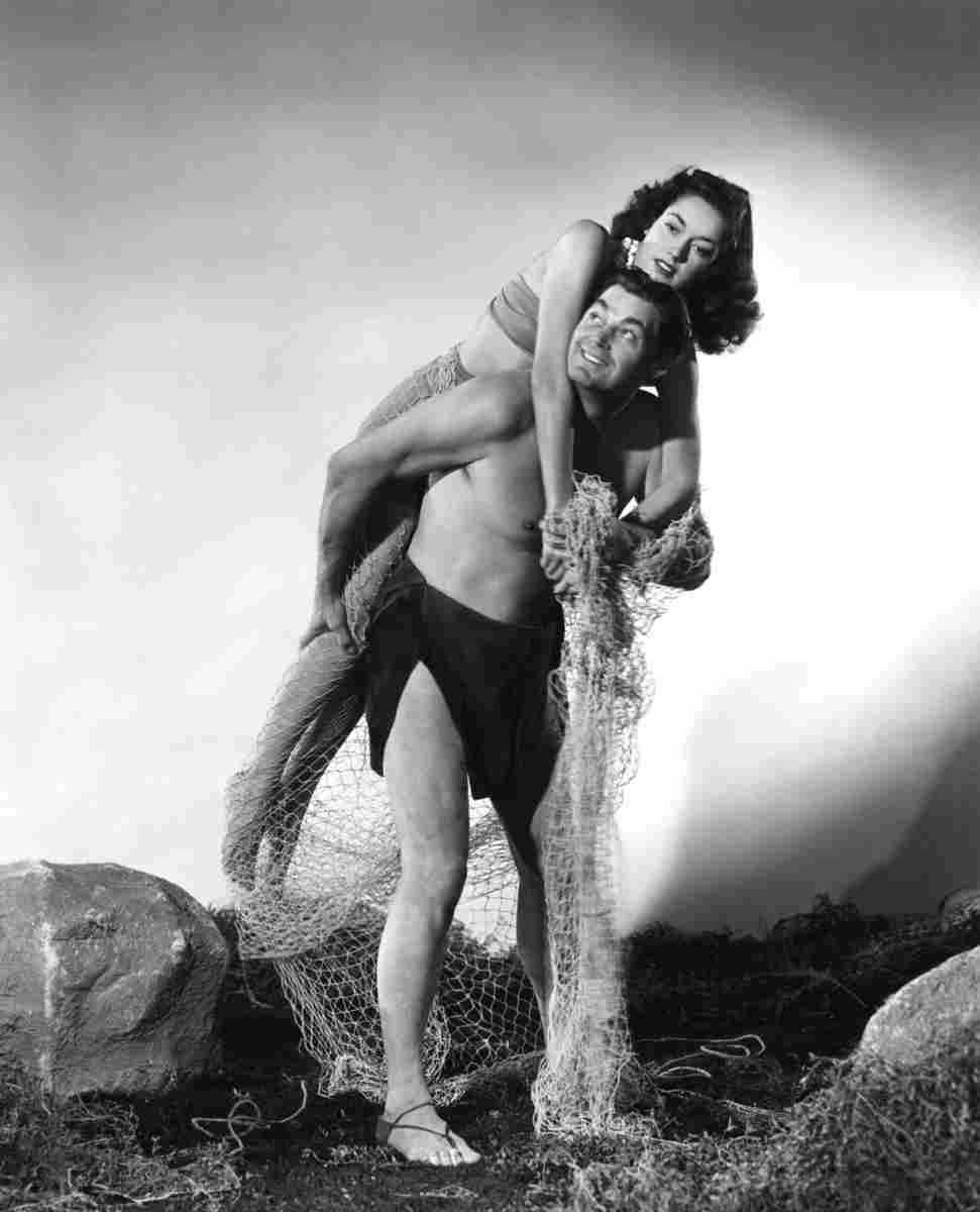 Weissmuller Johnny Tarzan and the Mermaids 06 film star poster A4 Photo Print