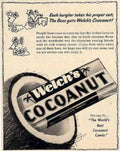 Welchs Cocoanut Candy Vintage Retro Advert Ads A4 Photo Print