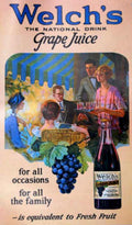 Welchs Grape Juice 2 Vintage Retro Advert Ads A4 Photo Print