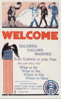 Welcome Soldiers Eagle Vintage Retro Advert Ads A4 Photo Print