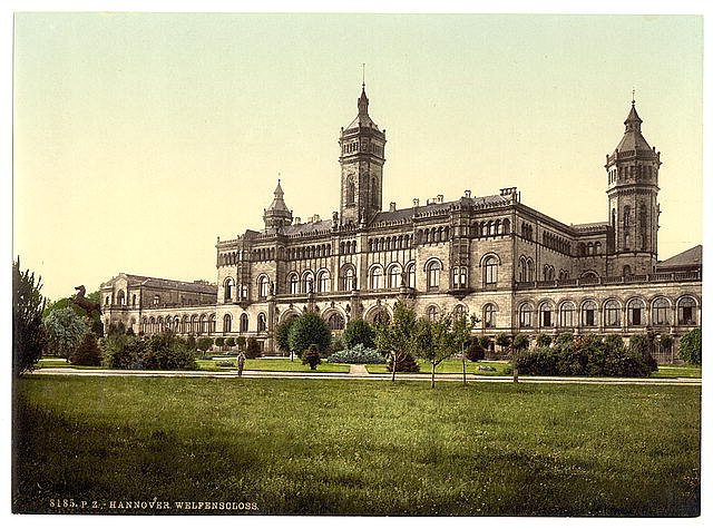 Welfenschloss Hanover Hanover Vintage A4 Photo Print