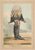 Wellington Boot Army GB Cartoon Vintage Retro Advert Poster