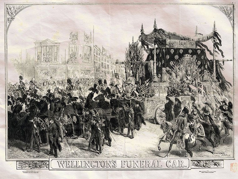 Wellingtons Funeral Car Arthur Wellesley Williamson Gilbert 1852 Vintage A4 Photo Print