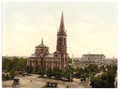 Weltzin Place and St Pauls Church Bromberg Silesia Vintage A4 Photo Print