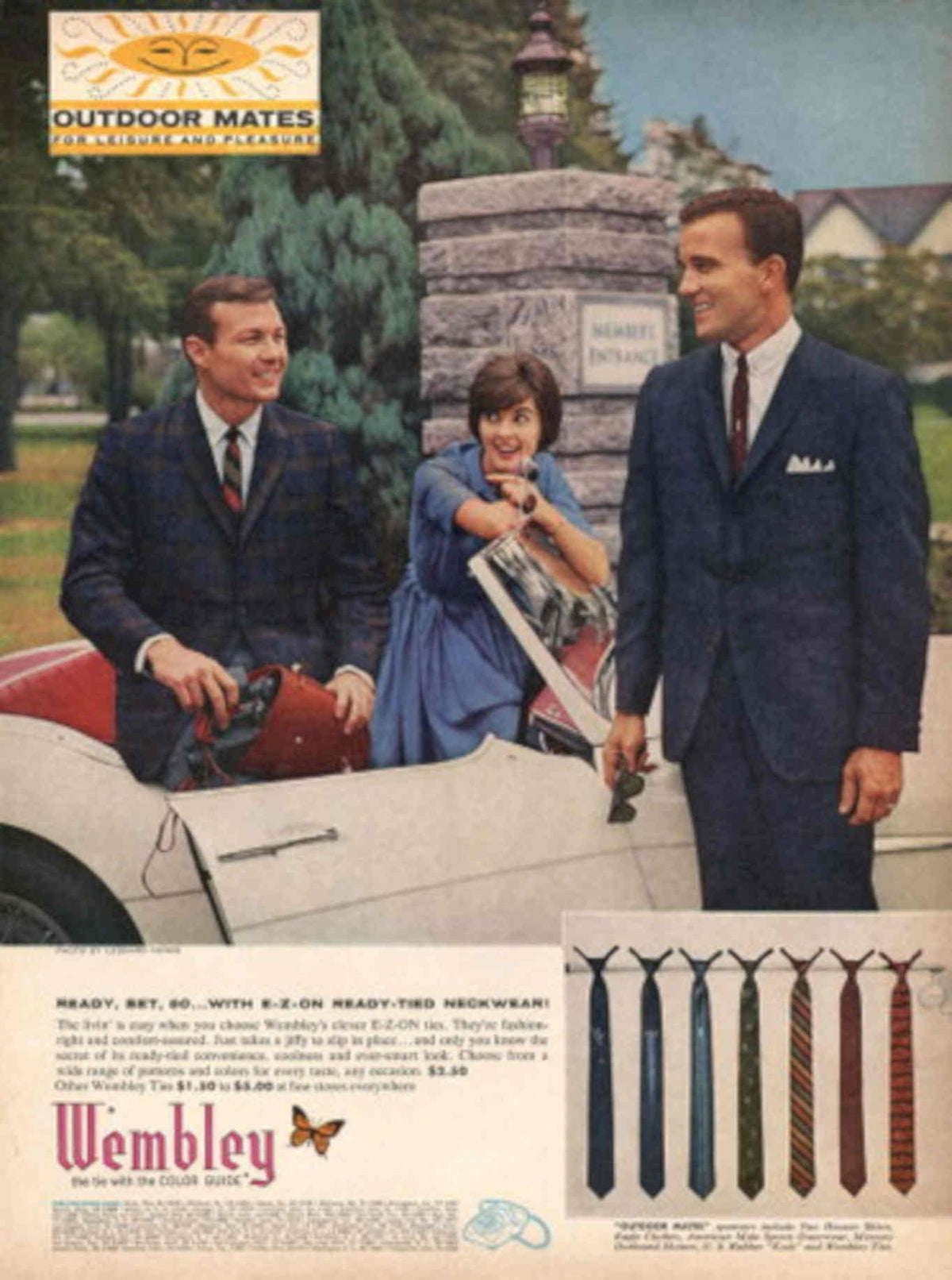 Wembley Mates Ezon 1950s Vintage Retro Advert Poster