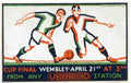 Wembly Cup Final Vintage Retro Advert Ads A4 Photo Print